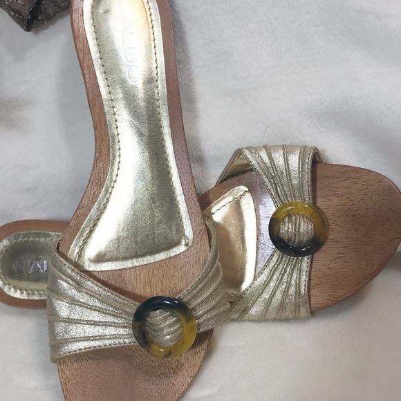 Aldo Shoes - ALDO Gold Sandals